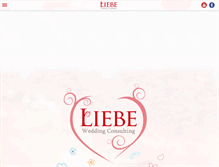 Tablet Screenshot of liebewedding.com